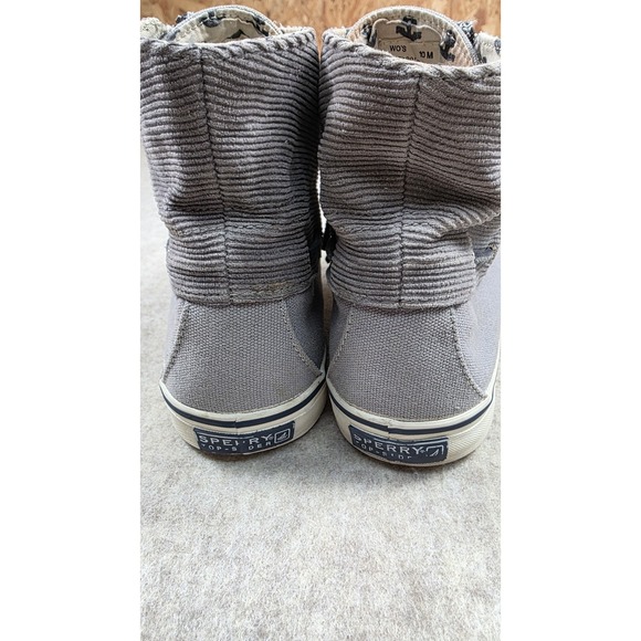 Sperry Top-Sider Women's Size 10 Betty Chukka‎ Boot Lace-Up Side Zipper Gray - Picture 4 of 11